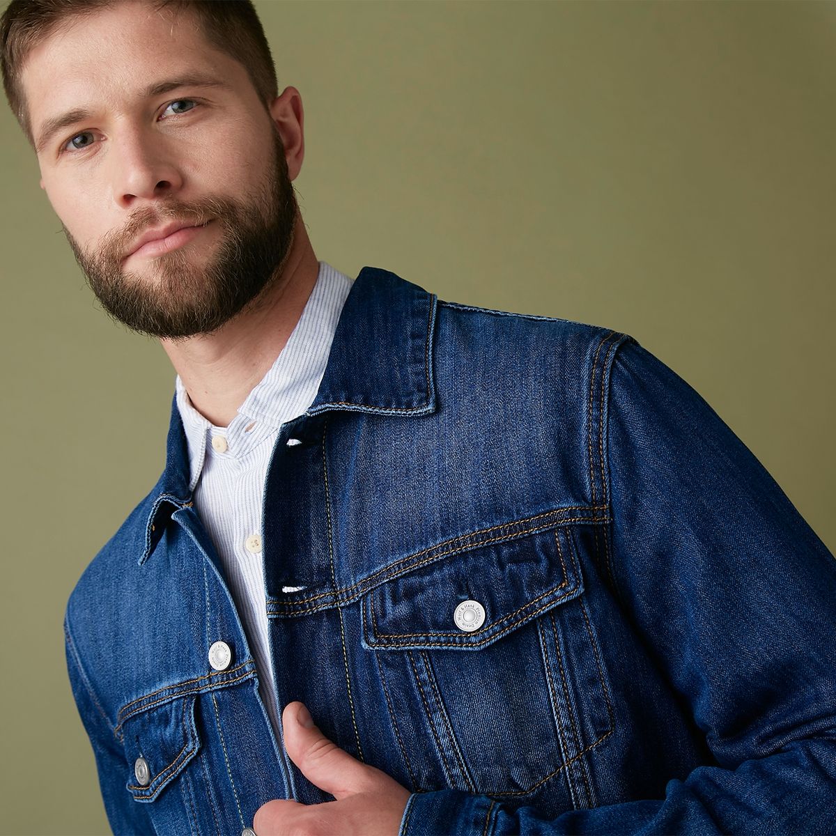 WOLF&HANK - Wolf & Hank Chaqueta Denim Algodón Lyocell Hombre