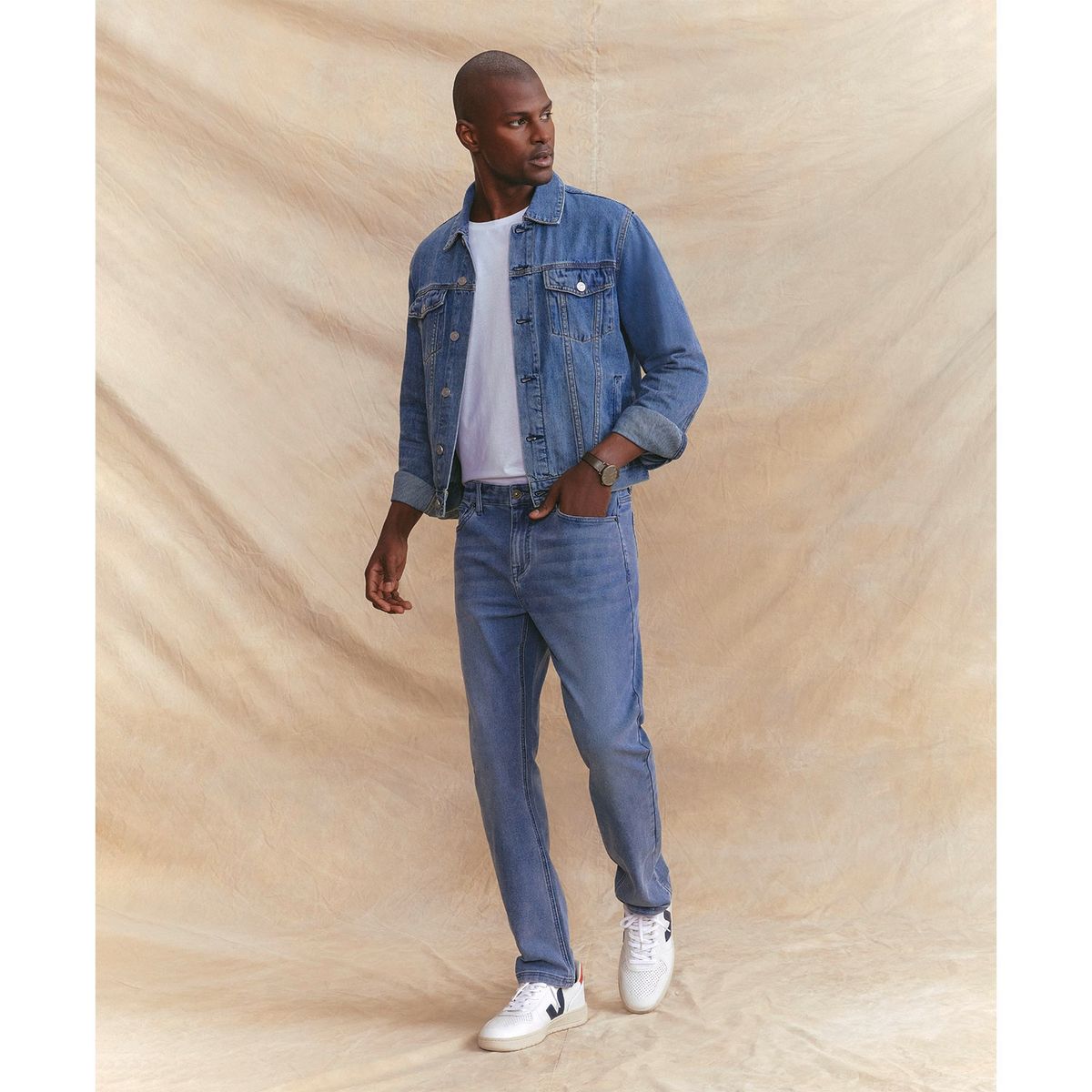 WOLF&HANK - Wolf & Hank Chaqueta Denim Algodón Lyocell Hombre