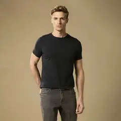 WOLF&HANK - Polera Manga Corta Algodón Hombre Diseño Liso