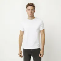 Polera Manga Corta Algodón Hombre Diseño Liso