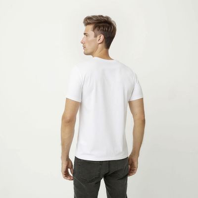 Imagen 2 del producto Polera Manga Corta Algodón Hombre Diseño Liso
