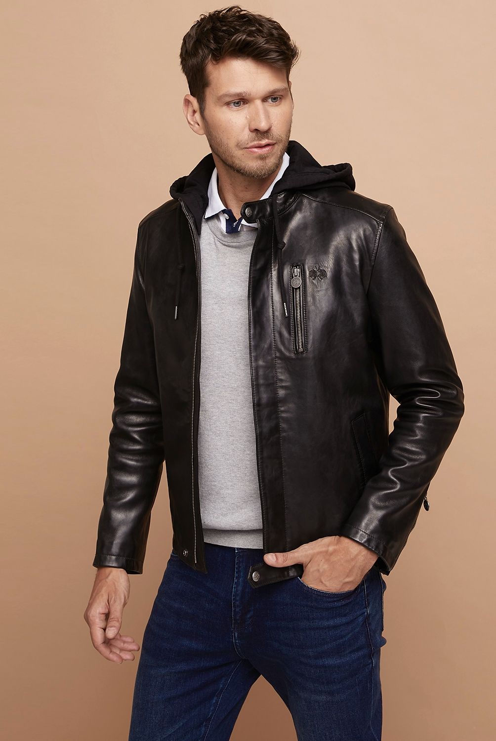 LA MARTINA - La Martina Chaqueta 100% Cuero Hombre