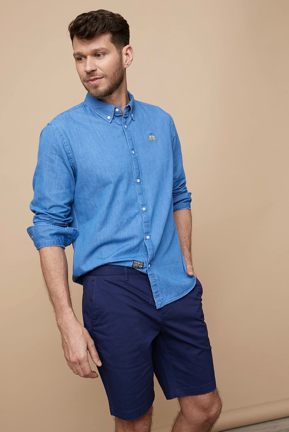 LA MARTINA - La Martina Camisa Jeans Regular Fit 100% Algodón Hombre