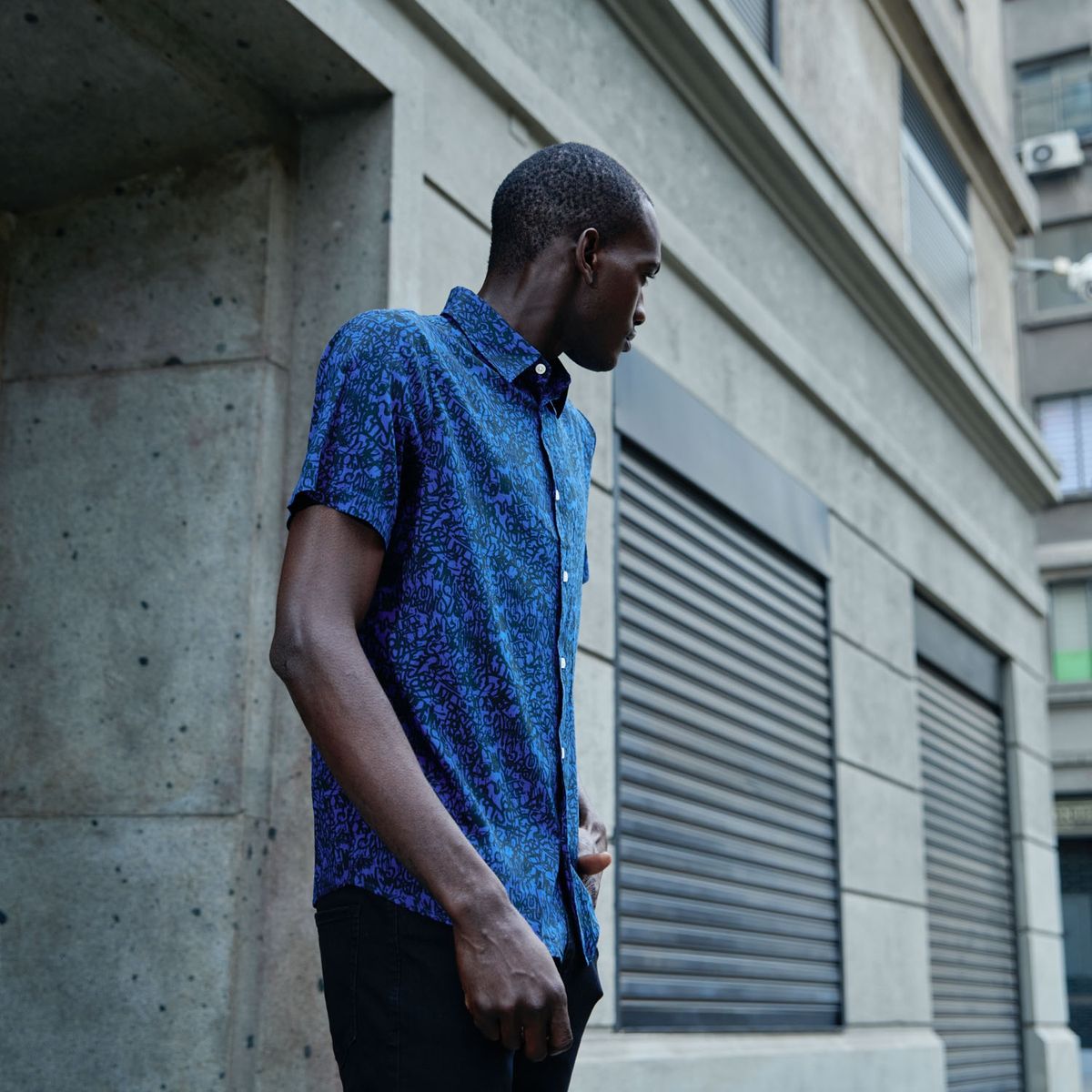 BASEMENT - Basement Camisa Guayabera Algodón Hombre