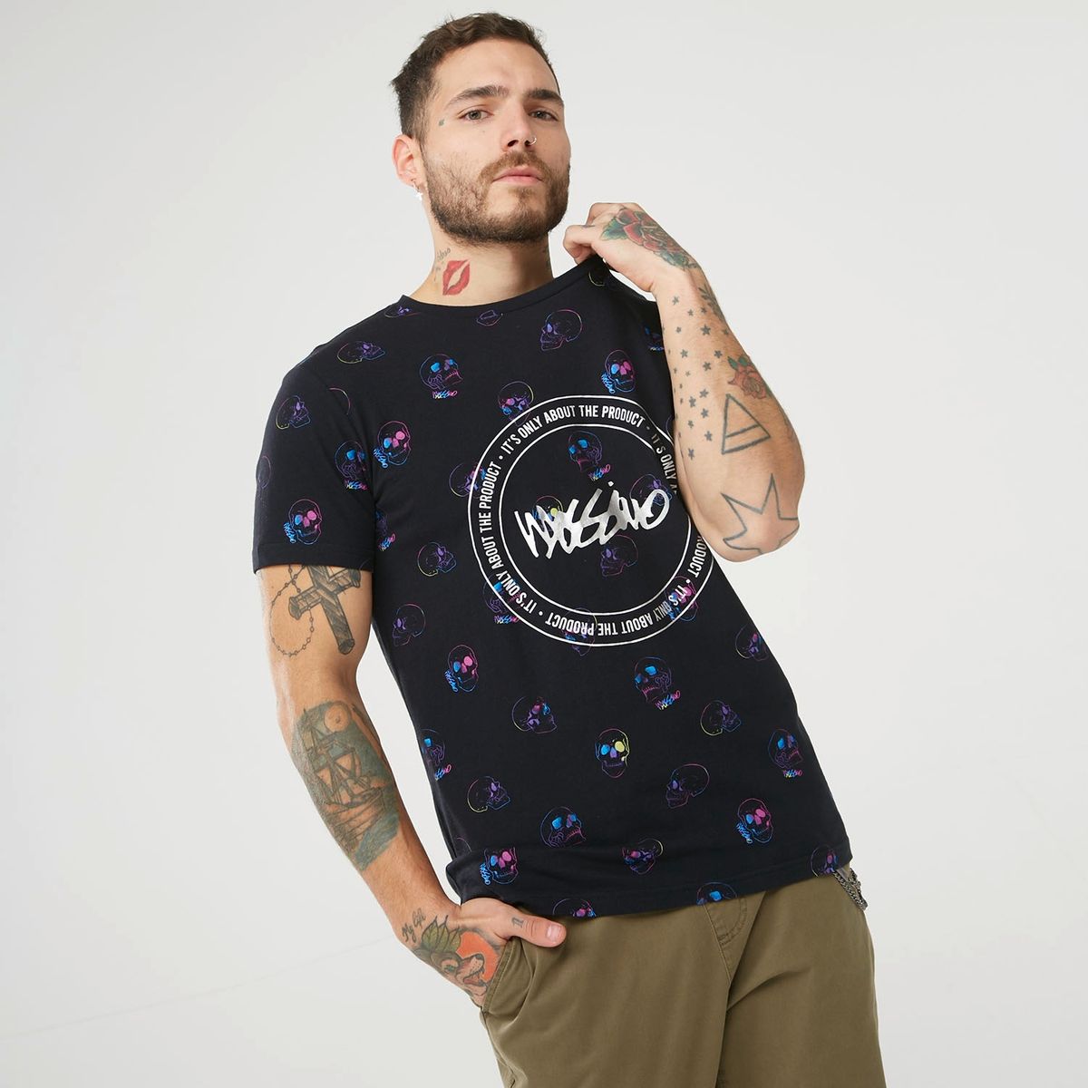 MOSSIMO - Mossimo Polera Manga Corta Algodón Hombre