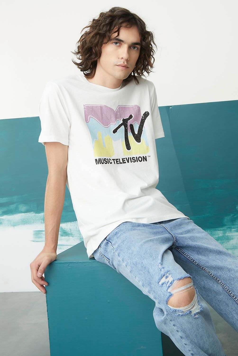 AMERICANINO - Americanino Polera Manga Corta Algodón Orgánico Hombre