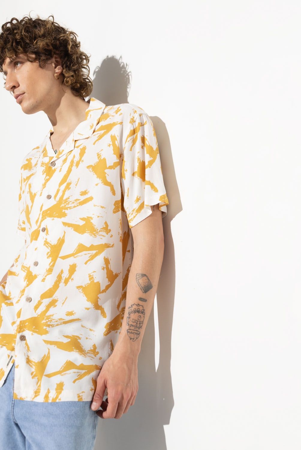 AMERICANINO - Americanino Camisa Guayabera Manga Corta Viscosa Hombre