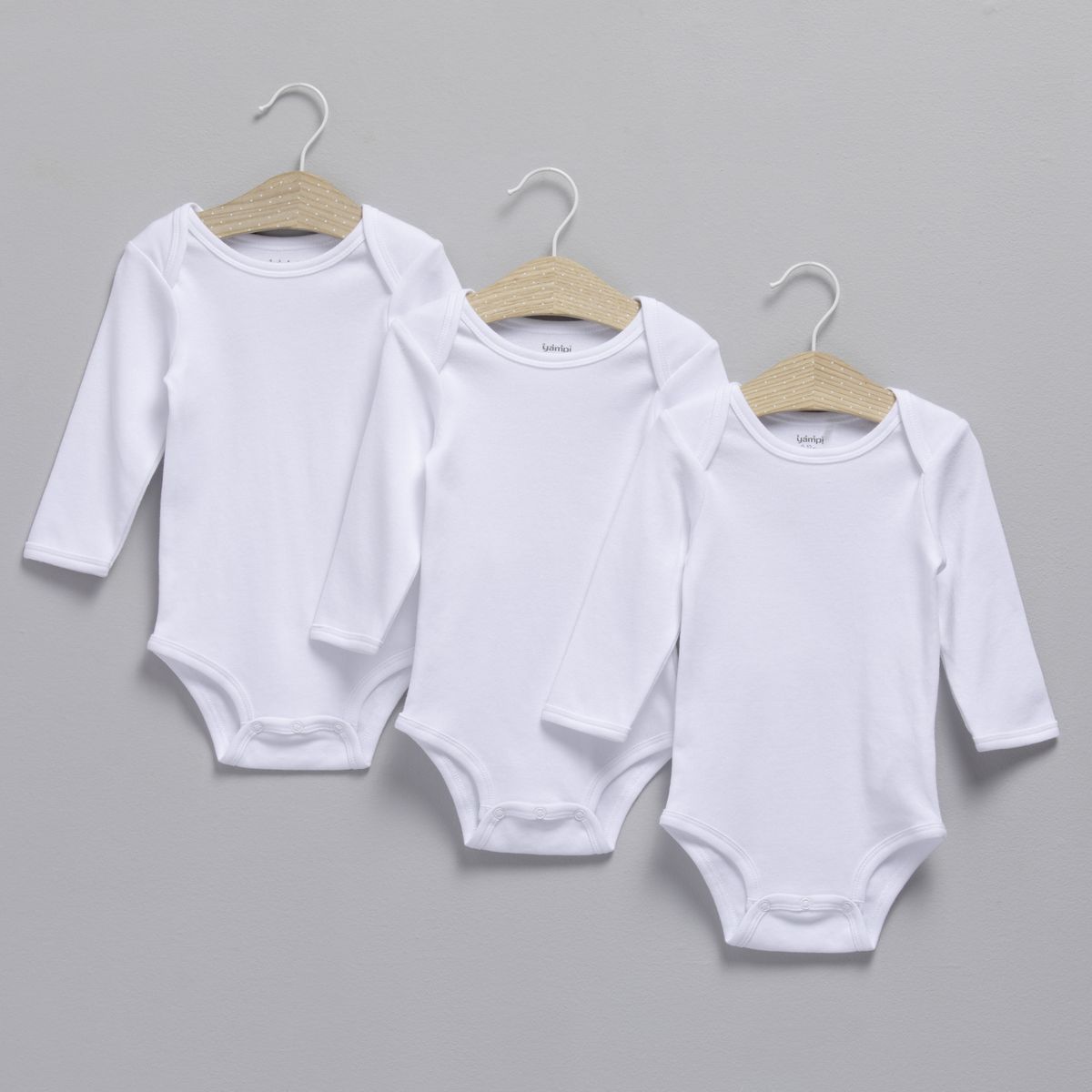 YAMP - Pack De 3 Bodys Manga Larga Yamp Algodón Unisex Bebé