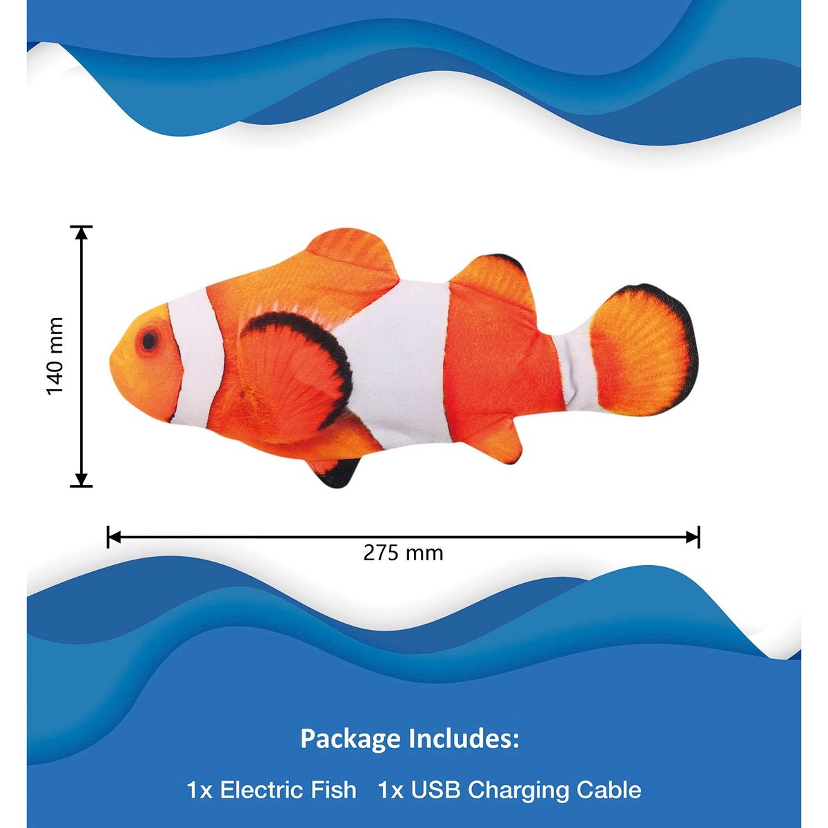 FALABELLA - Pescado Interactivo Falabella Para Gatos Naranja