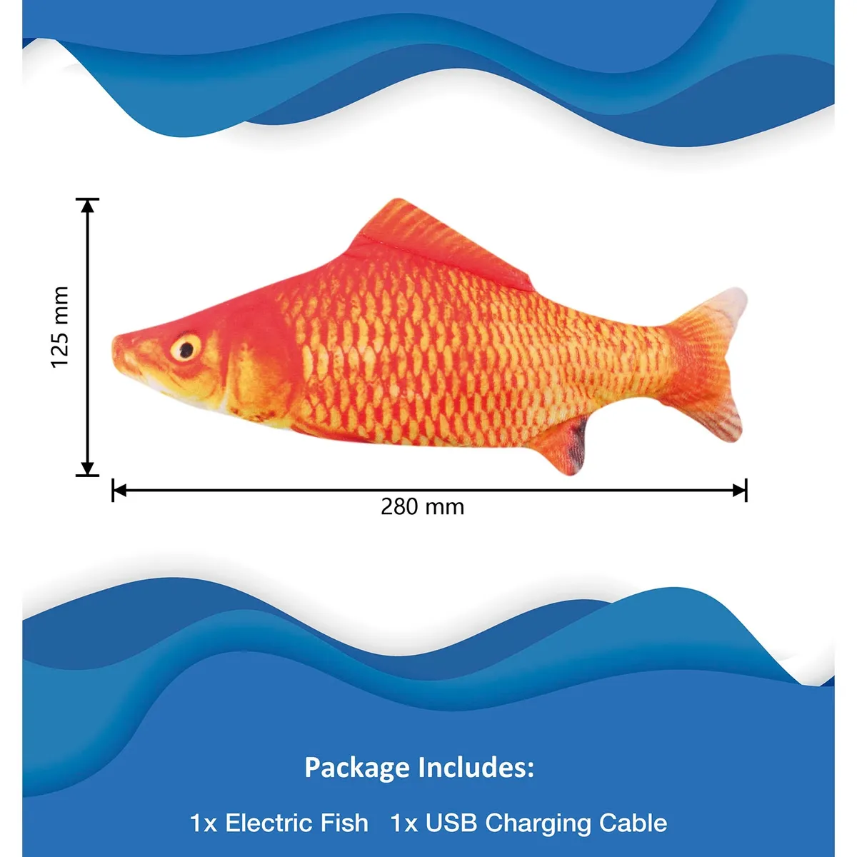 FALABELLA - Pescado Interactivo Falabella Para Gatos Naranja