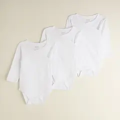 YAMP - Body Pack 3 Unidades Algodón Manga Larga Unisex Bebé