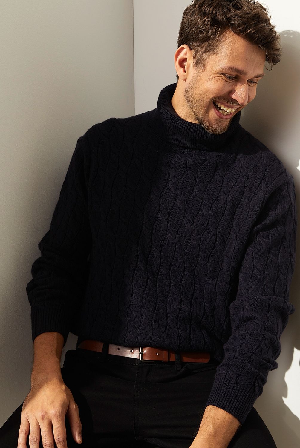 WOLF&HANK - Wolf & Hank Sweater 100% Lana Cuello Tortuga Hombre