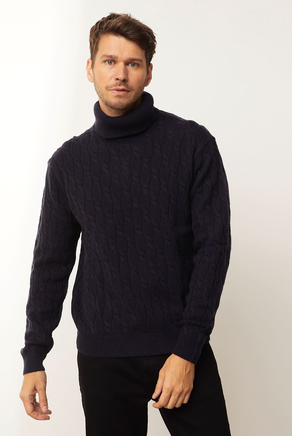 WOLF&HANK - Wolf & Hank Sweater 100% Lana Cuello Tortuga Hombre