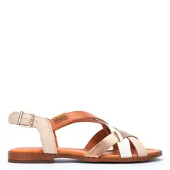 PIKOLINOS - Sandalia Mujer Cuero Beige