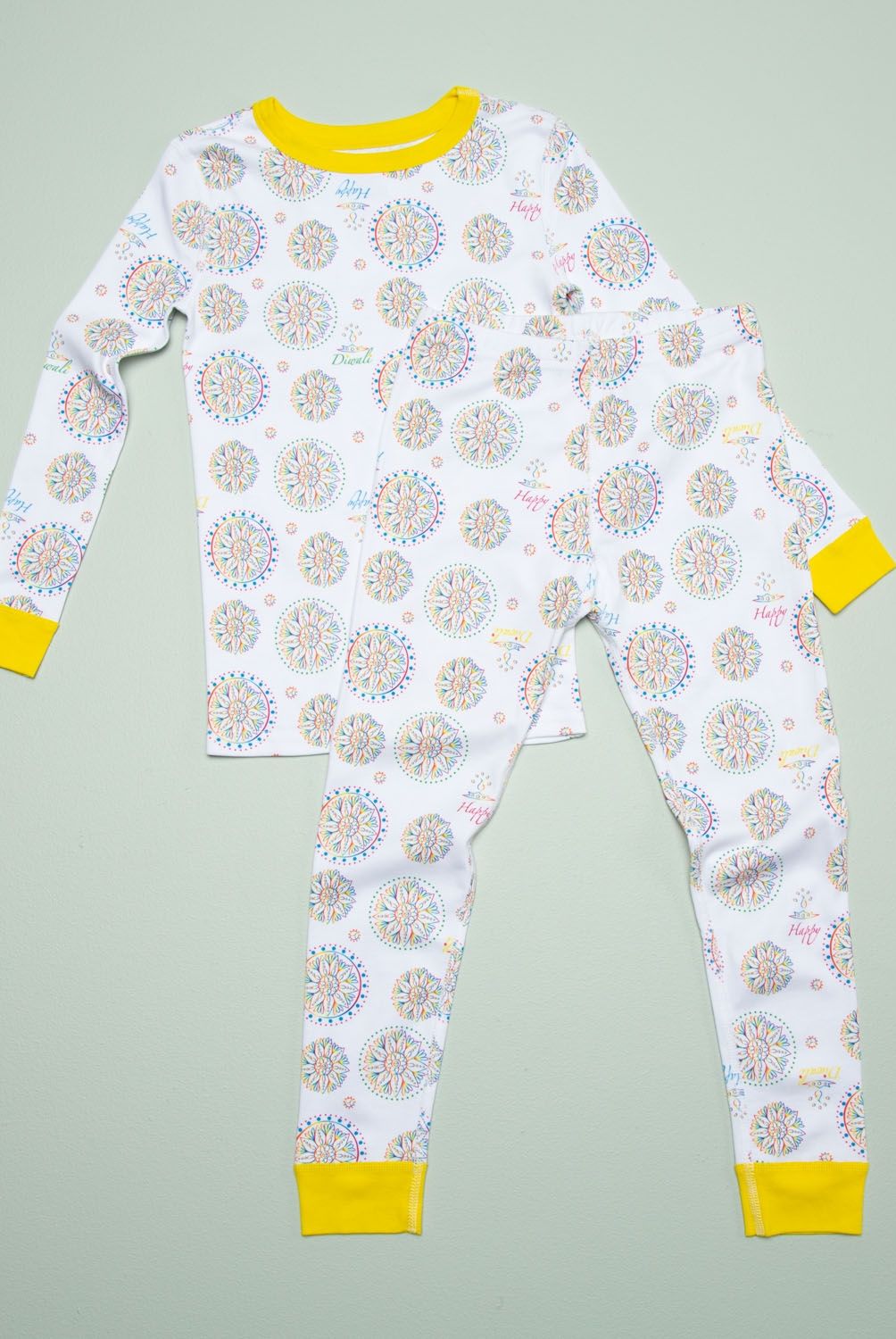 FAL - Pijama Algodón Pima Manga Larga 2 Piezas Unisex Fal