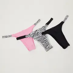 DAHLA - Pack de 3 Calzones Mujer Poliamida Diseño Liso