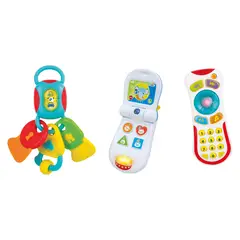WINFUN - Juguete Bebe 3 Sonaderos Con Luz Y Sonido