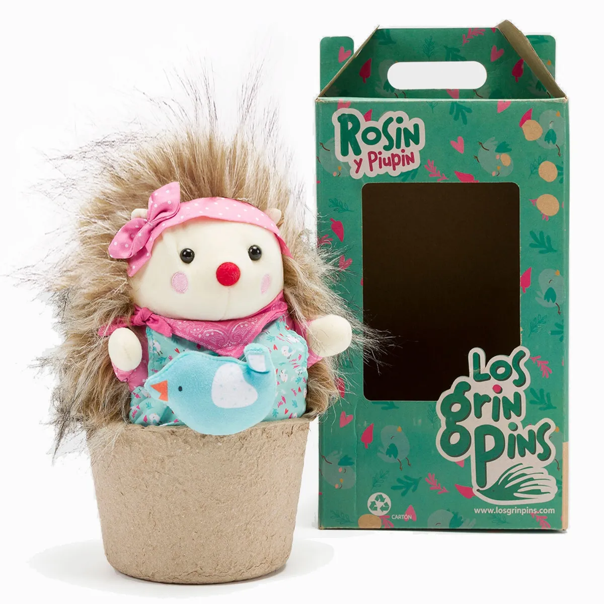 GRINPINS - Grinpins Peluche Grinpin Rosin Y Piupin 20Cms