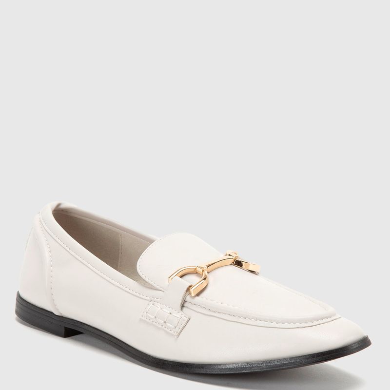 BASEMENT - Basement Mocasin Mujer Blanco