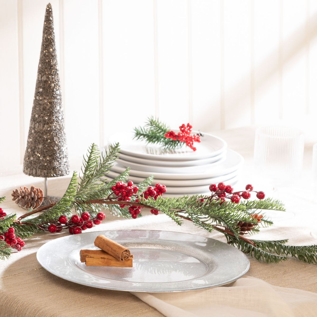 ROBERTA ALLEN - Plato Base Roberta Allen Vidrio Deco Charger