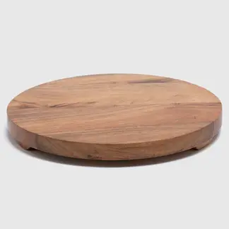 CASA CANTABRIA - Pedestal Redondo Acacia Washed Madera 32 cm