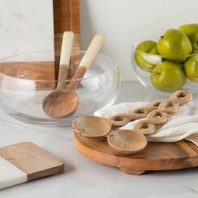 Imagen 2 del producto Set X2 Piezas De Servir Wood Trenzado