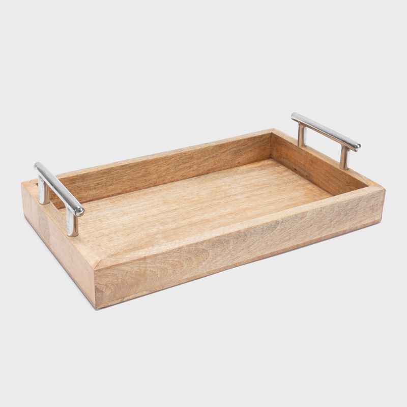 CASA CANTABRIA - Bandeja Rectangular Natural Madera Grande Casa Cantabria
