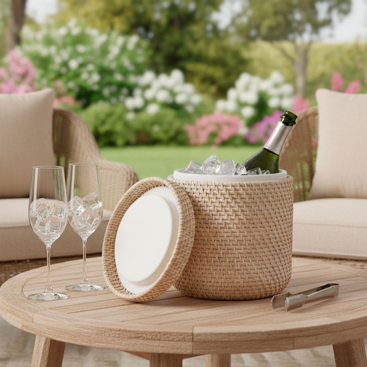 CASA CANTABRIA - Hielera Rattan Washed Casa Cantabria