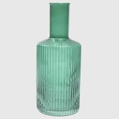 BASEMENT HOME - Botellon Estriado Verde 1.5L