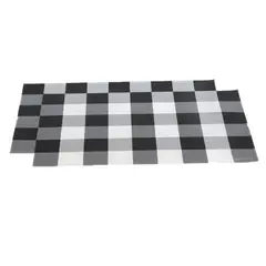 MICA - Set 2 Individuales Pvc Azul Bq. Check