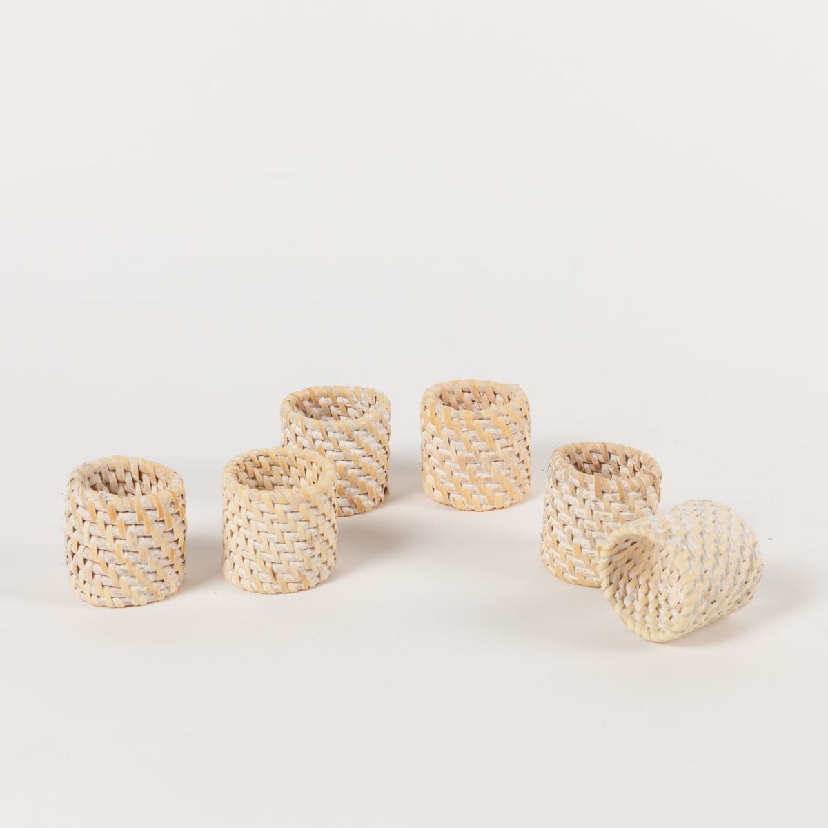 CASA CANTABRIA - Set 4 Anillo Para Servilleta Diseño Ratán Casa Cantabria