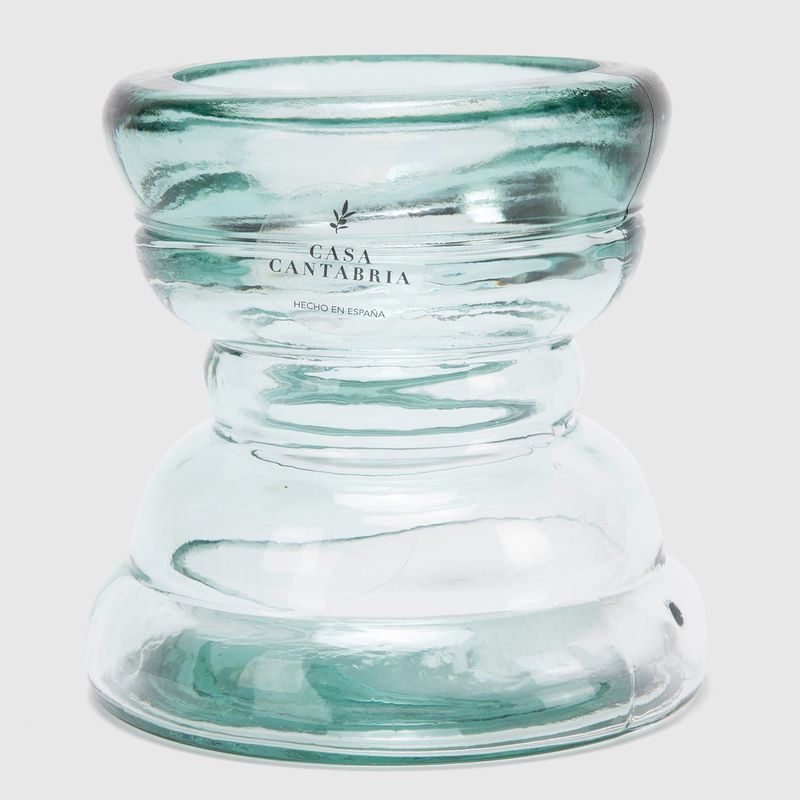 CASA CANTABRIA - Candelabro de Vidrio 12x12 Cm Casa Cantabria