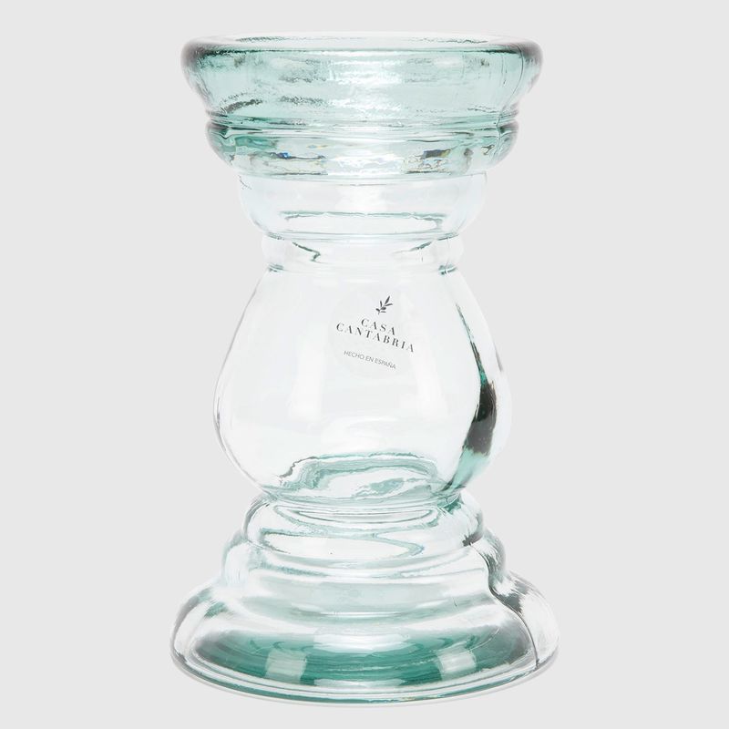 CASA CANTABRIA - Candelabro de Vidrio 30x13 Cm Casa Cantabria