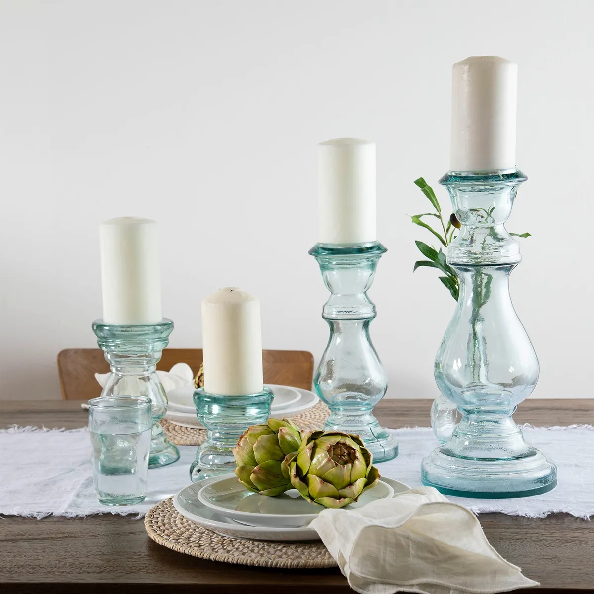 CASA CANTABRIA - Candelabro Vidrio 19,5X12,5Cm Casa Cantabria