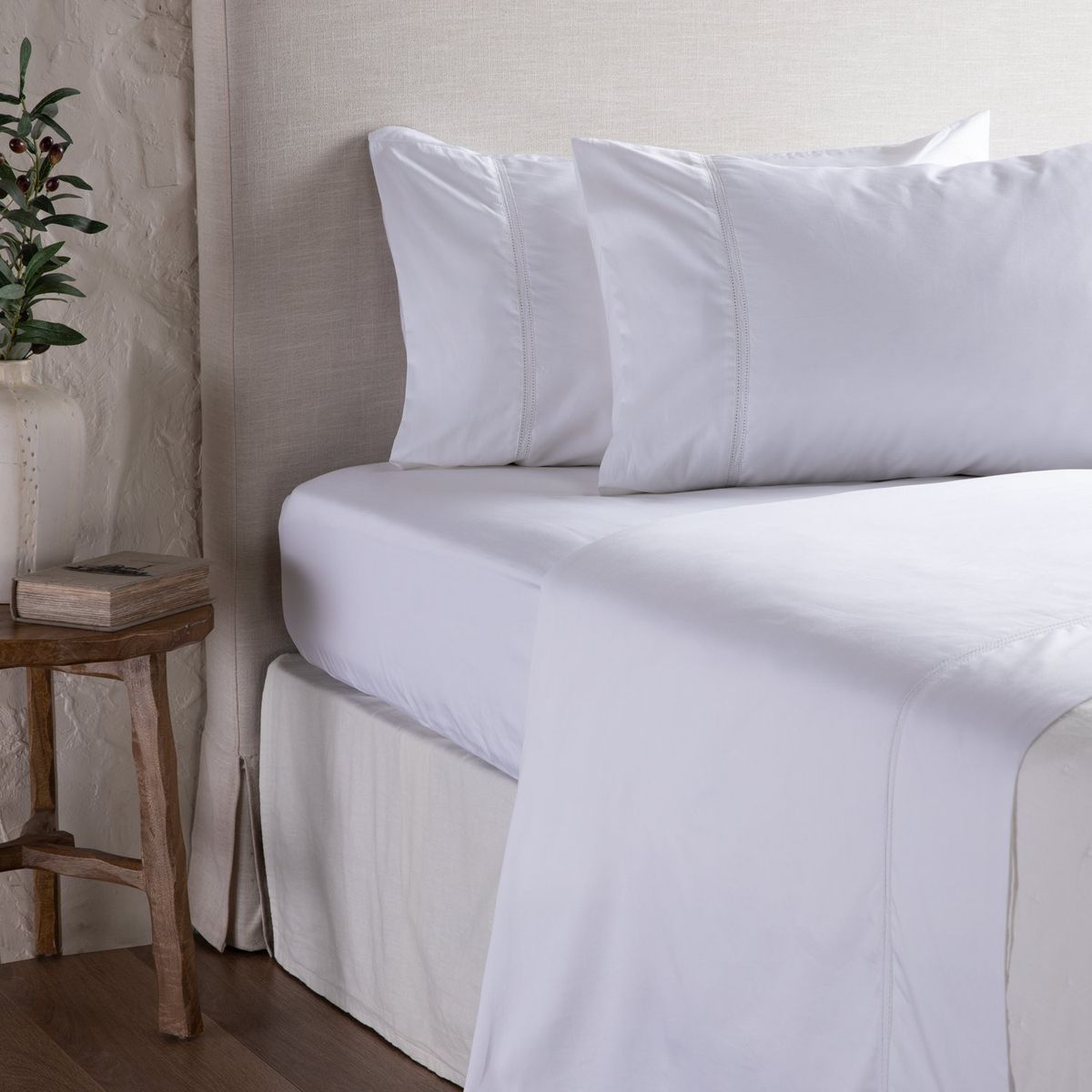 CASA CANTABRIA - Juego de Sábanas 100% Algodón 300 Hilos Casa Cantabria