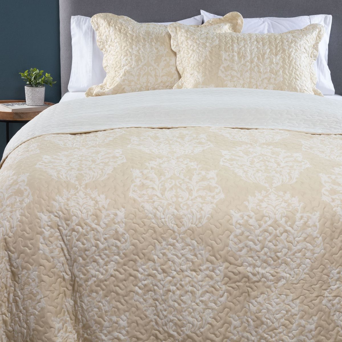 TEXTIL VIÑA - Cubrecama Quilt + Funda De Almohada Vina Musa Microfibra