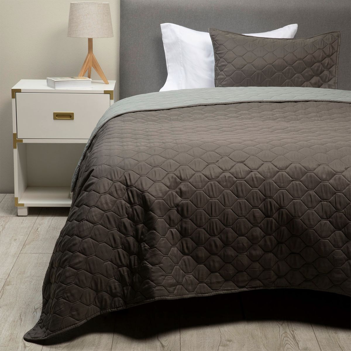 MICA - Cubrecama Bicolor + Funda De Almohada Mica