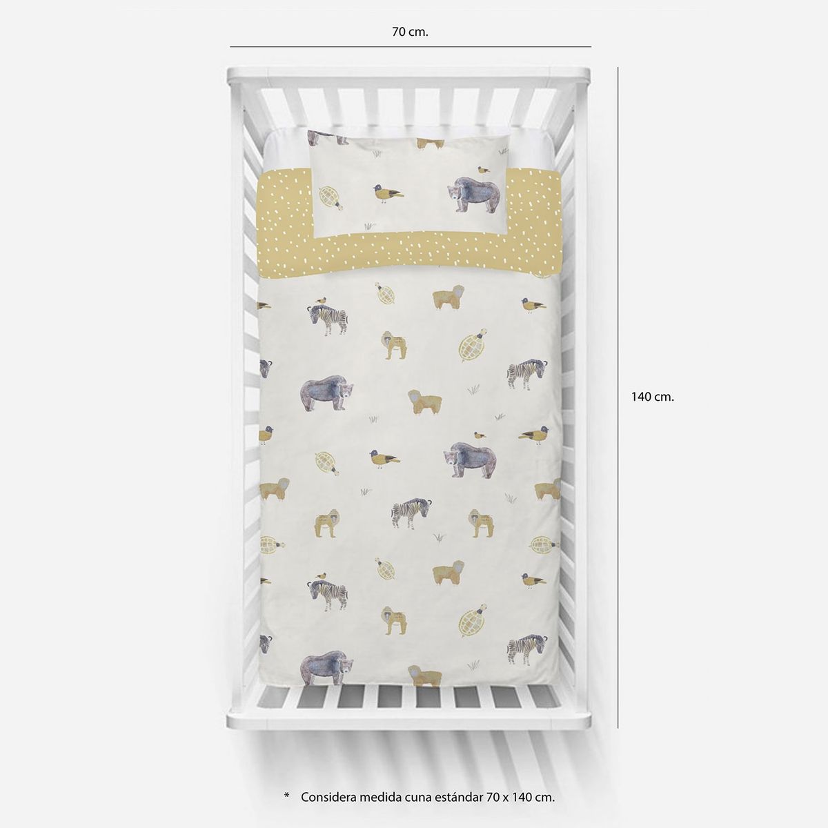 MICA KIDS - Funda de Plumón Infantil Cuna Mica Kids 180 Hilos Algodón