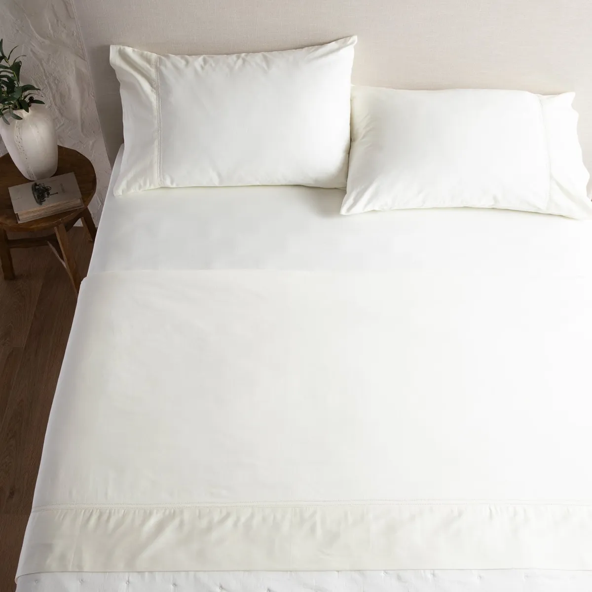 CASA CANTABRIA - Juego de Sábanas 100% Algodón 300 Hilos Casa Cantabria