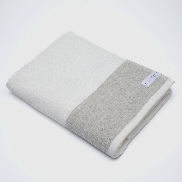 CASA CANTABRIA Toalla De Cuerpo Y Mano Franja 500 Gsm