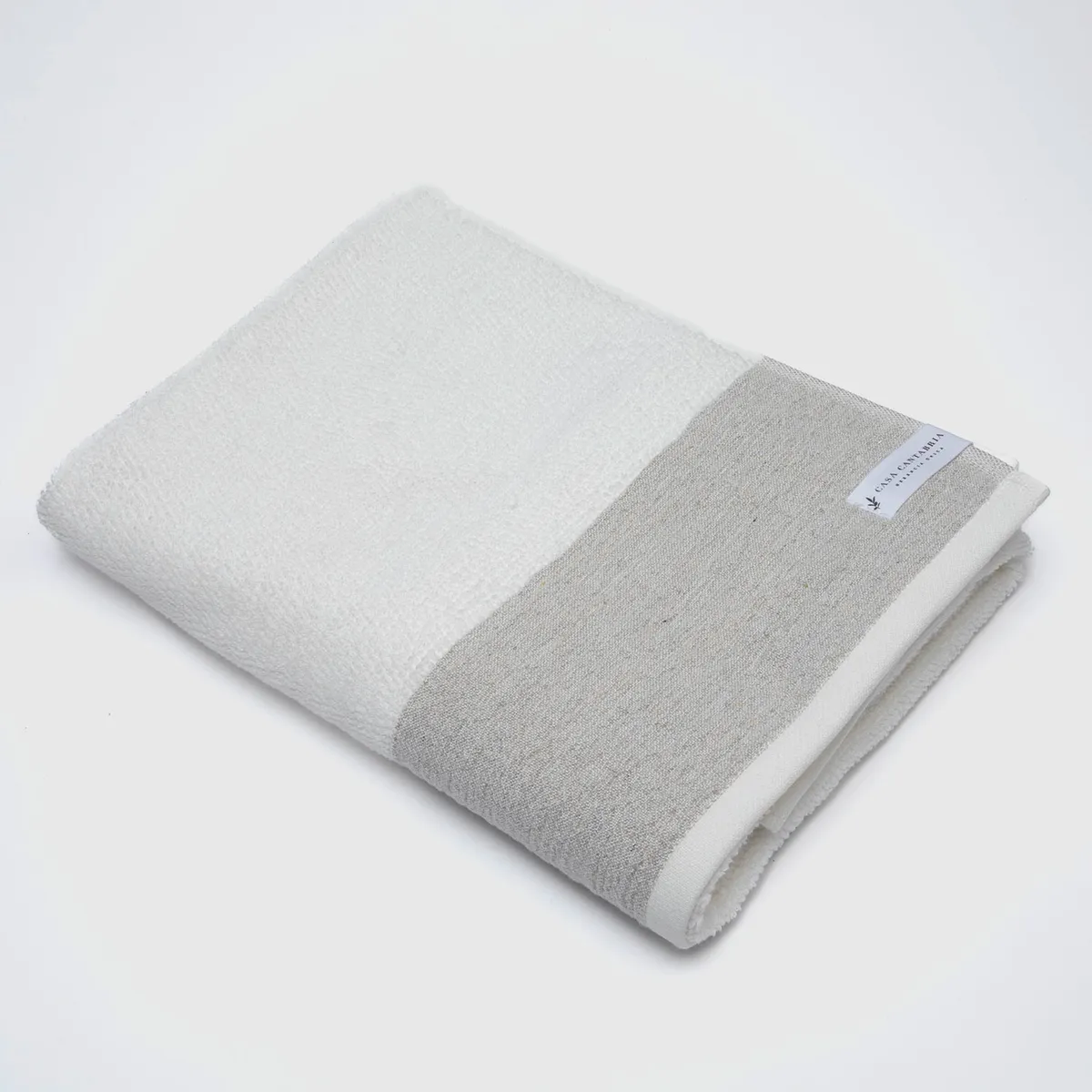 CASA CANTABRIA - Toalla De Cuerpo Y Mano Franja 500 Gsm Casa Cantabria