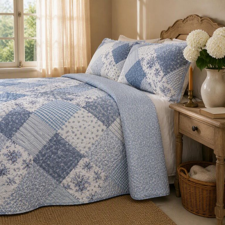 Cubrecama+ Funda De Almohada Patch