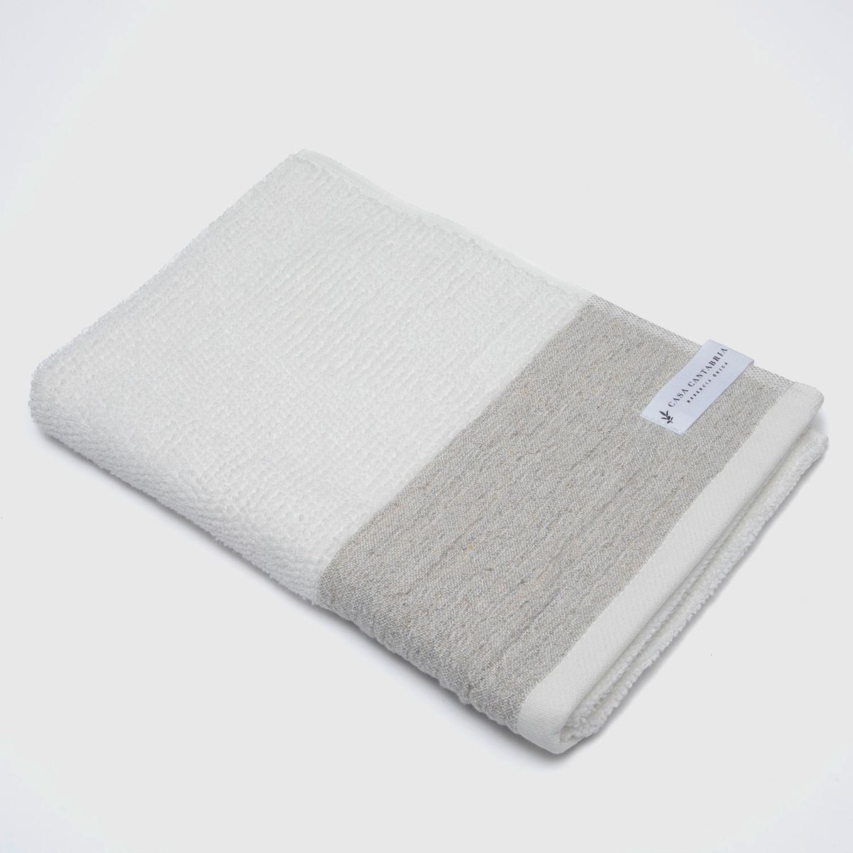 CASA CANTABRIA - Toalla De Cuerpo Y Mano Franja 500 Gsm Casa Cantabria