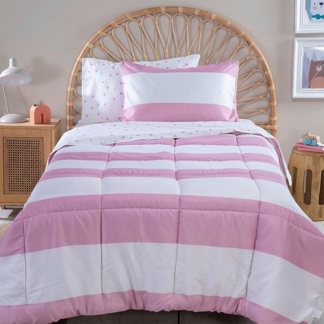 MICA KIDS - Juego de Cama Infantil Juego de Sábanas + Cubrecamas Línea Mica Kids