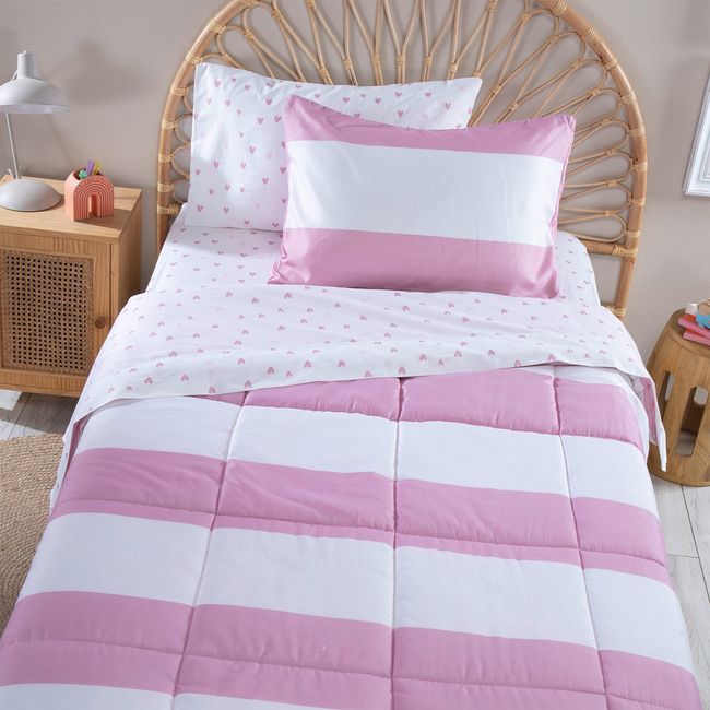 MICA KIDS - Juego de Cama Infantil Juego de Sábanas + Cubrecamas Línea Mica Kids