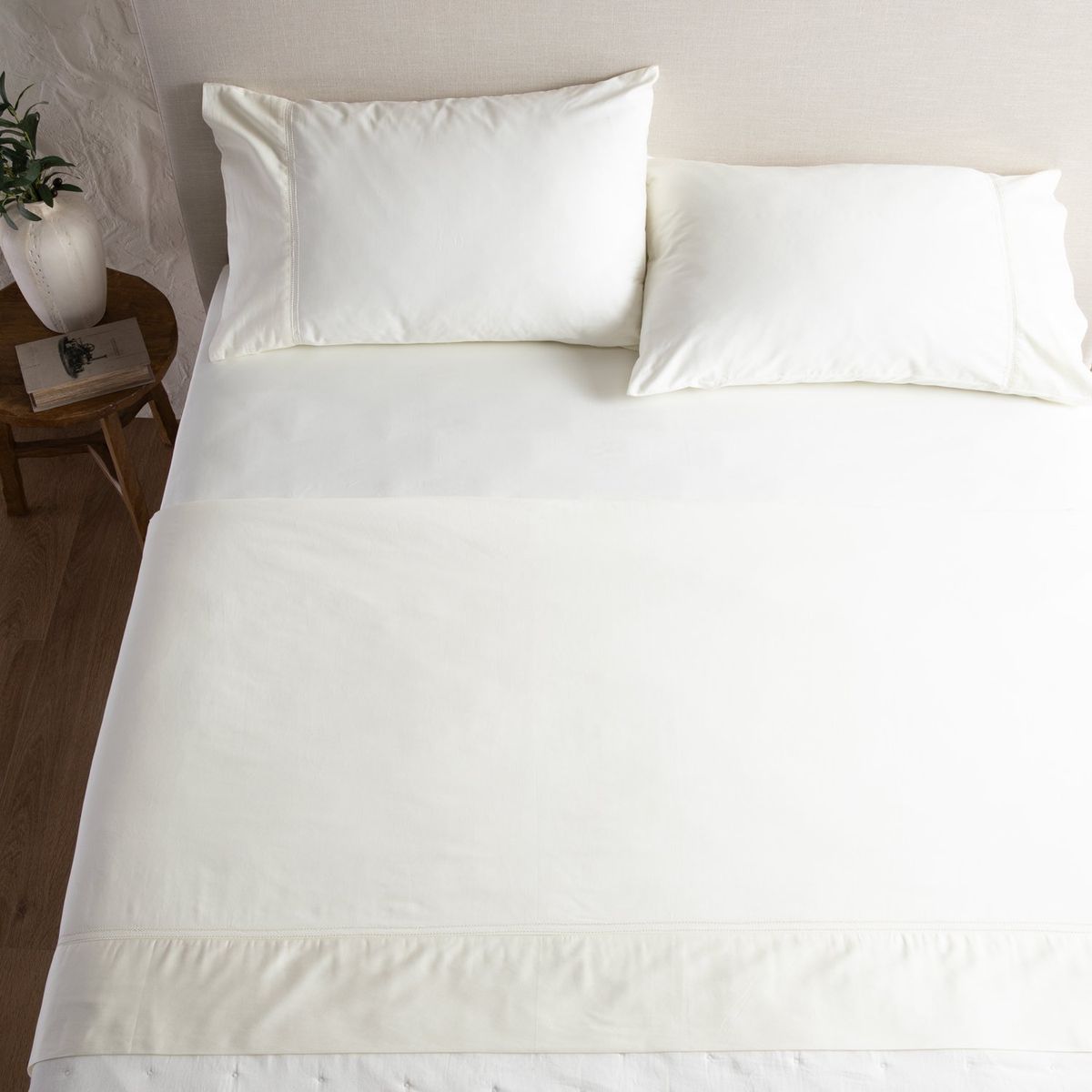 CASA CANTABRIA - Juego de Sábanas 100% Algodón 300 Hilos Casa Cantabria