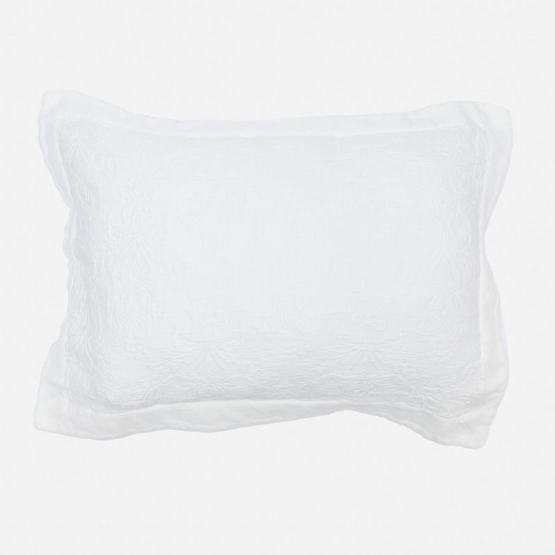 CASA CANTABRIA - Funda Almohada Gaia Blanco Casa Cantabria