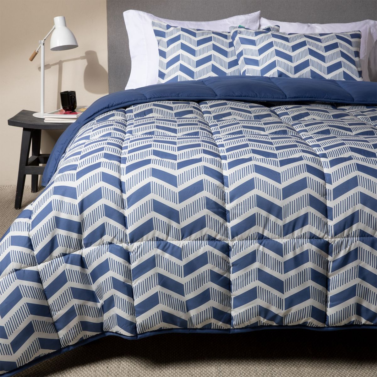 BENETTON - Plumón Estampado Bari Fausto Benetton