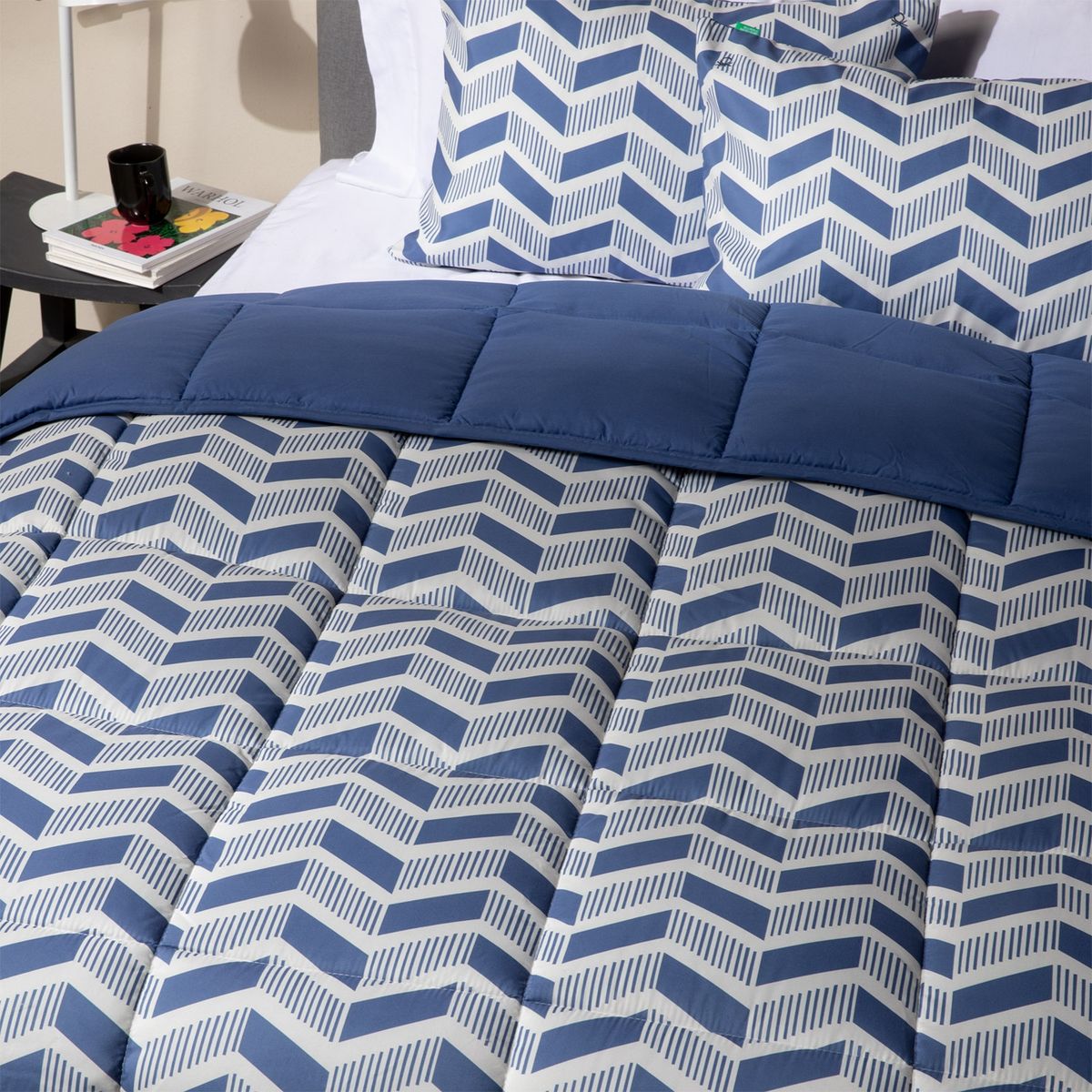 BENETTON - Plumón Estampado Bari Fausto Benetton