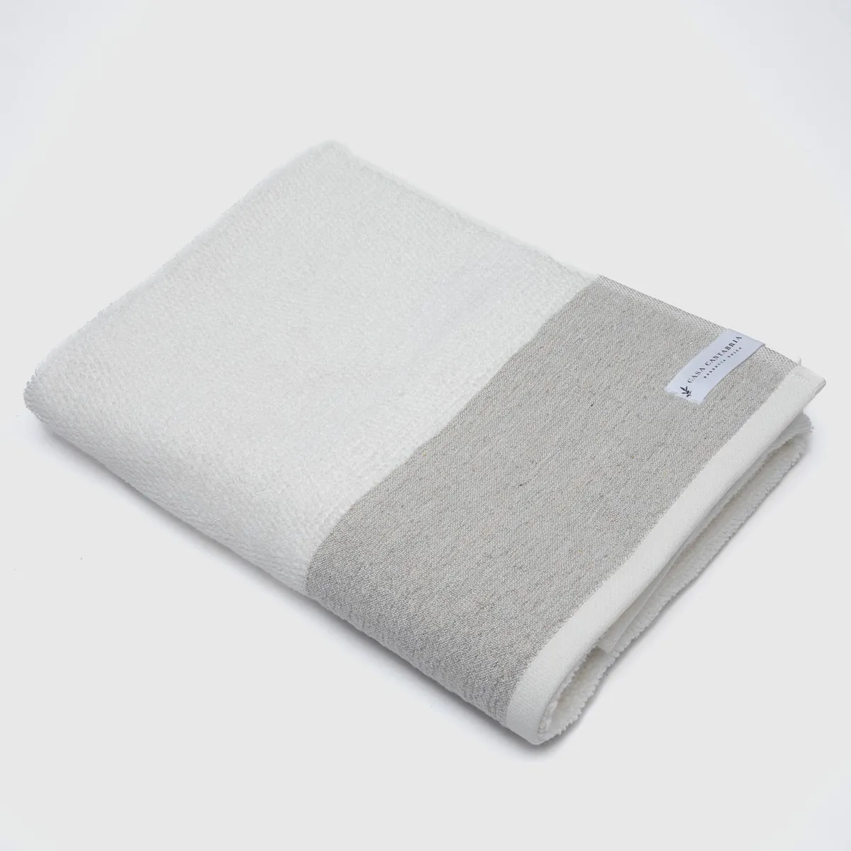 CASA CANTABRIA - Toalla De Cuerpo Y Mano Franja 500 Gsm Casa Cantabria